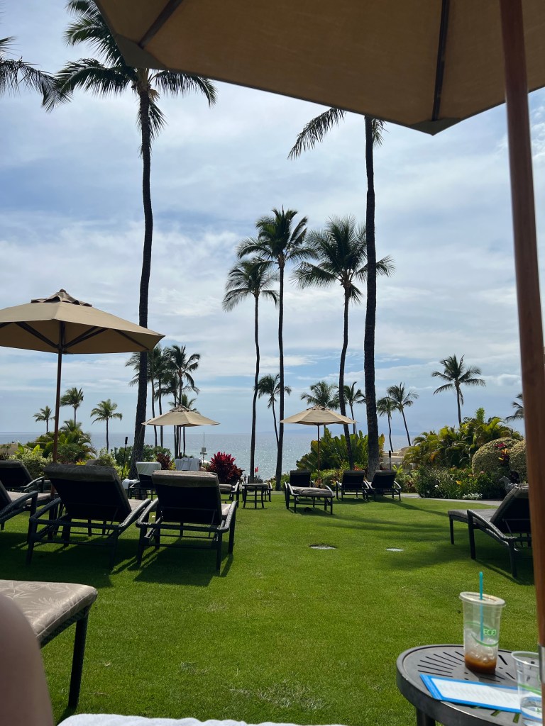 Image of the view from our beach chairs. 
